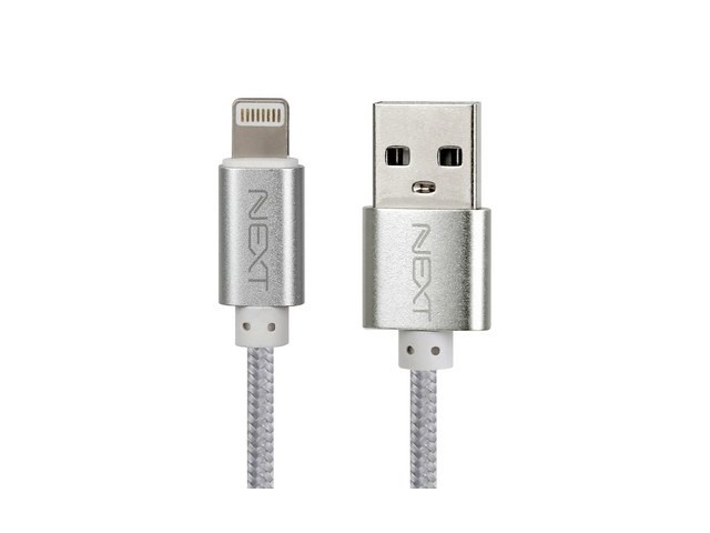 [아이폰 데이터 케이블] 현명한 선택 넥스트 USB to 라이트닝 8핀 고속충전 데이터 케이블 30cm NEXT-1531L